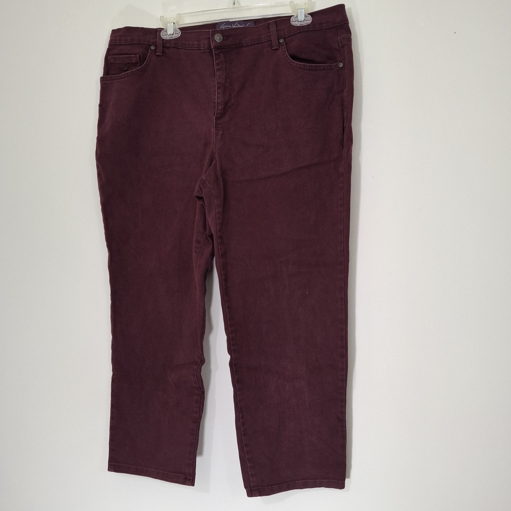 Gloria Vanderbilt Purple Amanda Jeans, Size 18W